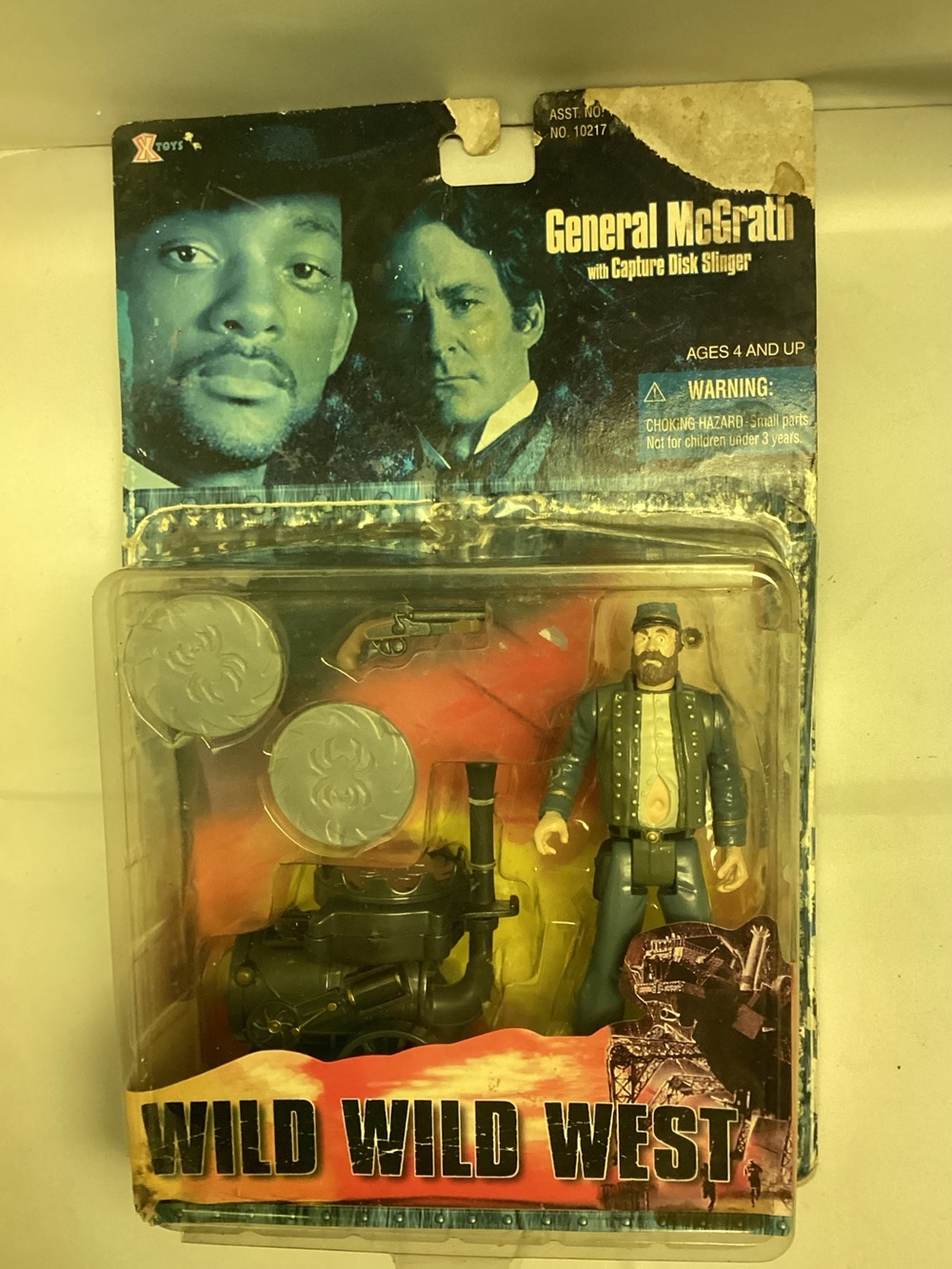 NEW LOT OF 2 - WILD WILD WEST GORDON GENERAL MCGRATH ACTION FIGURE (X-Toys, 1999